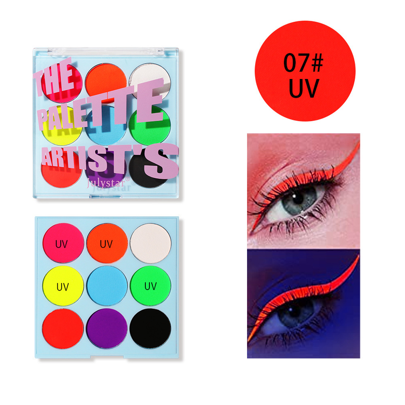 Ombretto e eyeliner combinati, trucco scenico, eyeliner UV colorato idrosolubile, eyeliner luminoso, crema per body painting ad asciugatura rapida e anti-sbavature._voghion.com