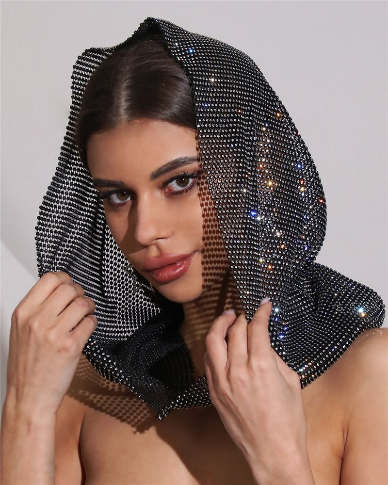 Lente en zomer Nieuwe producten Accessoires Visnet strass hoed Gepersonaliseerde tulband hoed_voghion.com