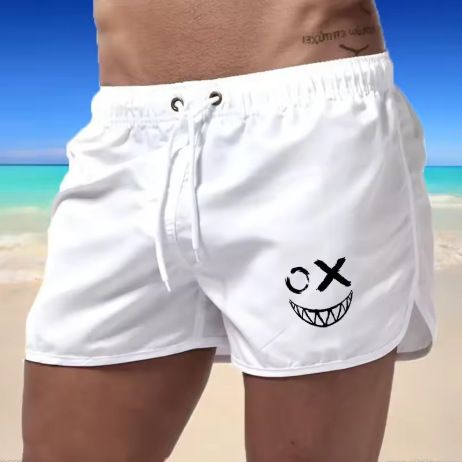 Men's Quick-Dry Swim Shorts With Drawstring & Pockets - Lightweight, Breathable For Swimming, Surfing, Beach & Sports_voghion.com