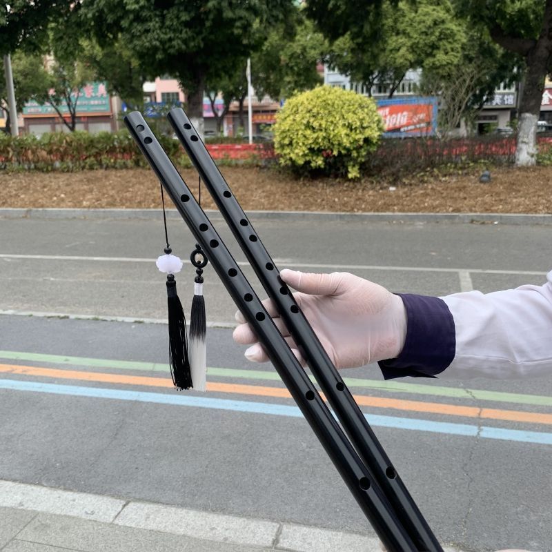 Musical Black Beginner Adult Entry-Level Instrument Wei Wushang Horizontal Blowing Ancient Style PPR Water Pipe Flute_voghion.com