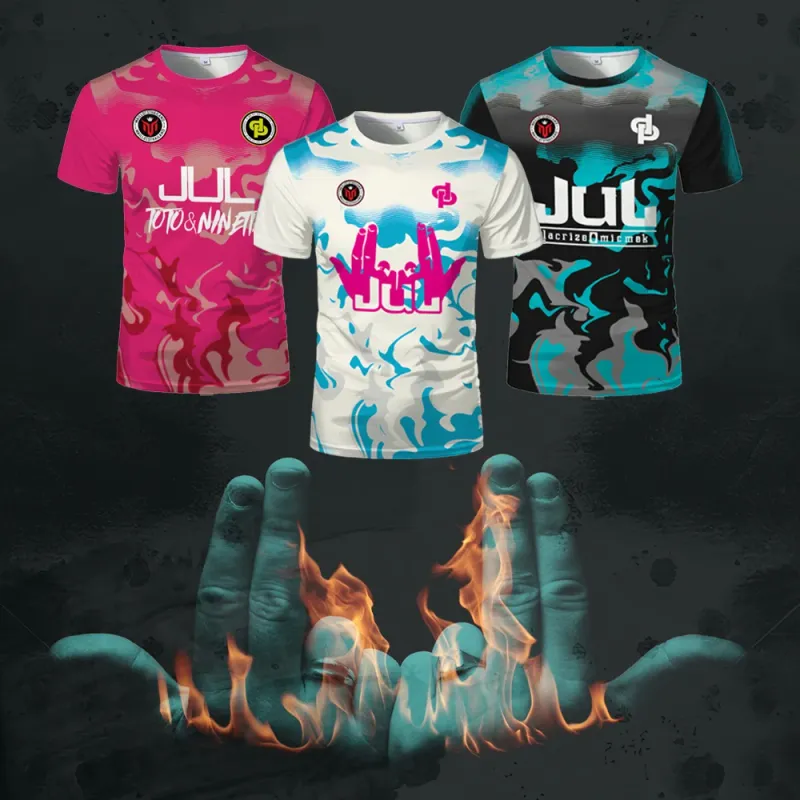 New Summer Maillot JUL Jersey Tchikita Youth Breathable Quick Dry Training Football T-shirt Men And Women Fashion Sports Tees_voghion.com