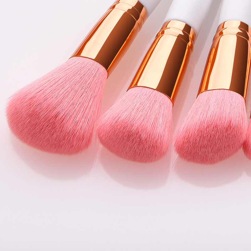 Set di pennelli per trucco da 7 pezzi, platino, lana imbottita, pennello per cipria, strumenti di bellezza _voghion.com