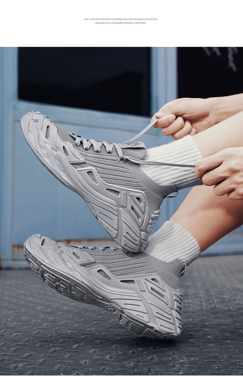 Scarpe estive leggere e traspiranti in rete intrecciata, scarpe sportive e casual antiscivolo e resistenti_voghion.com