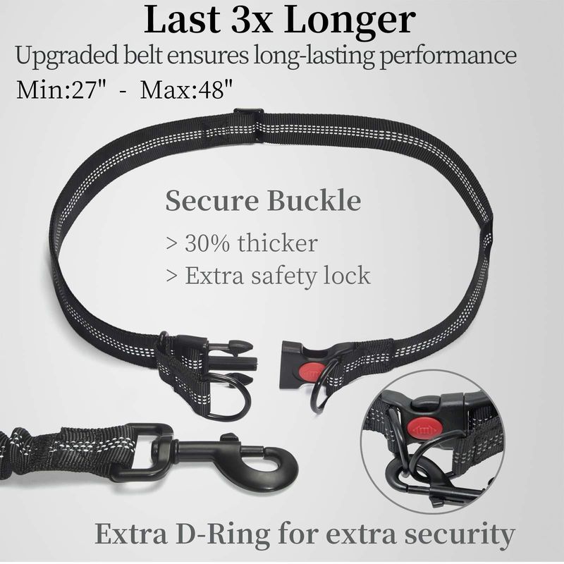 Pet Supplies Multifunctional Running Waist Bag Reflective Pull Leash Elastic Dog Rope_voghion.com
