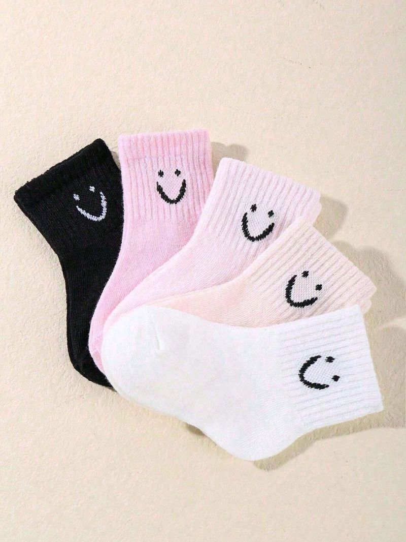 Fünf Paar Baby Darling Damensocken, für zu Hause, zum Ausgehen, für den Alltag geeignet_voghion.com