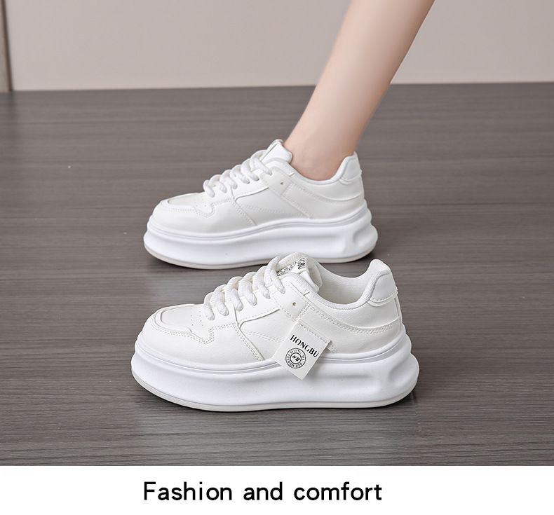 Scarpette bianche per bambini, ragazze, studenti, tempo libero, sport, scarpe da tavola versatili, tiro da strada_voghion.com