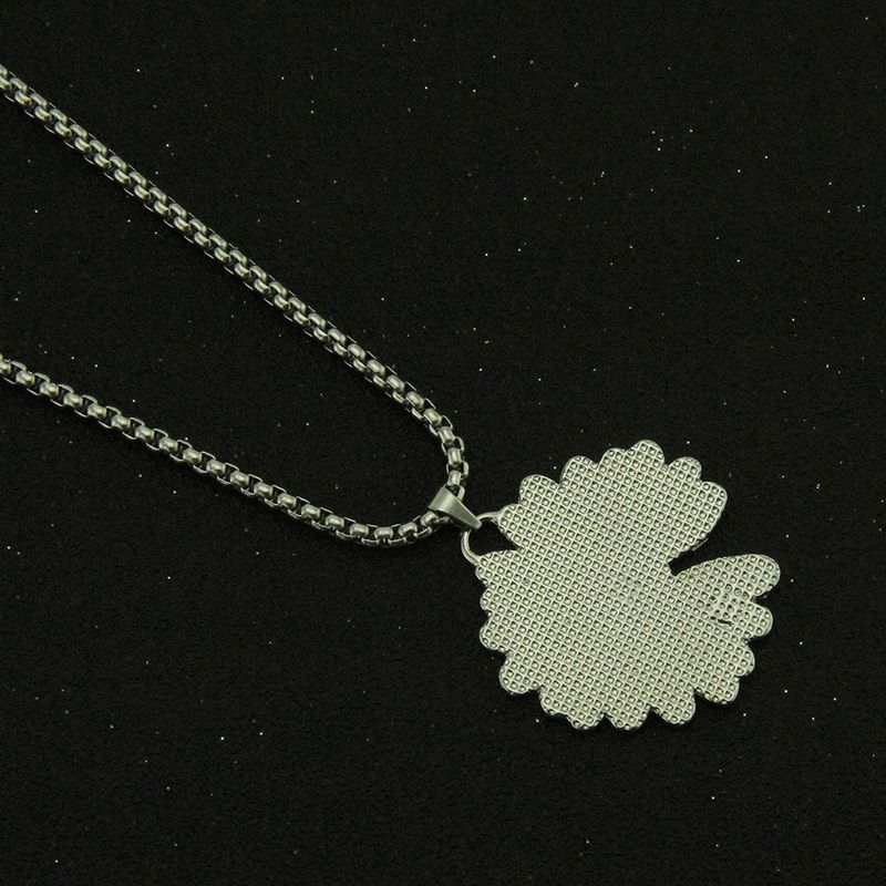 New Ins HipHop Cool Chrysanthemum Small Pendant Women's Bounce Di Necklace_voghion.com