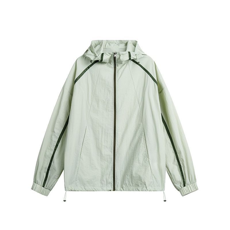 Jacke für Herren, Sommer, trendig, locker, leicht, atmungsaktiv, mit Kapuze, Sonnenschutz für Outdoor-Angeln_voghion.com