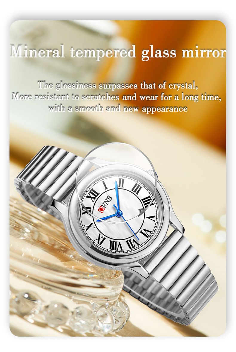 Women's Watch Retro Scale Light Luxury Women's Watch Round Waterproof Calendar Quartz Watch_voghion.com
