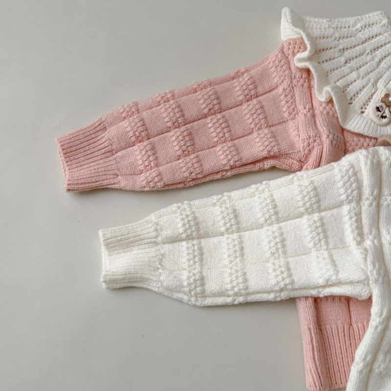 Veste tricotée deux pièces pour fille, cardigan à grand revers en forme de lapin avec pull mignon, nouvelle collection automne/hiver 2023_voghion.com