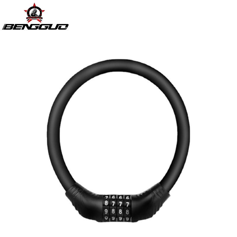 Mountain bike elettrica a quattro cifre, motocicletta, lucchetto circolare con password comoda, attrezzatura per equitazione_voghion.com