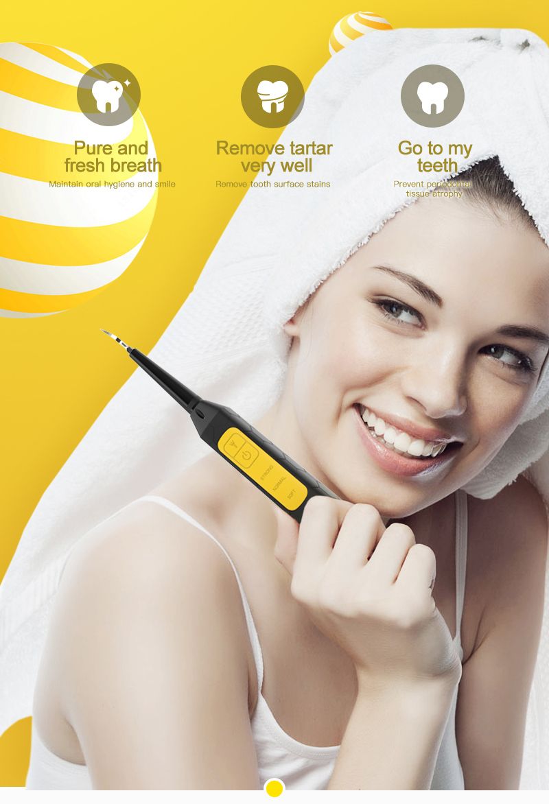 Scaler elettrico ultrasonico sonico dentale con luce LED, detergente per la rimozione del tartaro, strumento per macchie sui denti, sbiancamento dei denti, tartaro_voghion.com