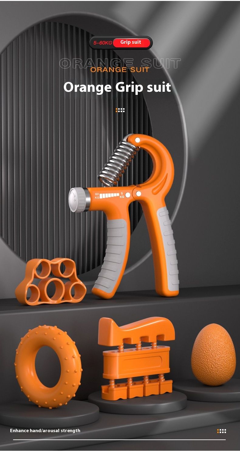 Adjustable Counting Five Piece Device Grip Strength Circle Egg Ball Finger Trainer Straight Hair_voghion.com