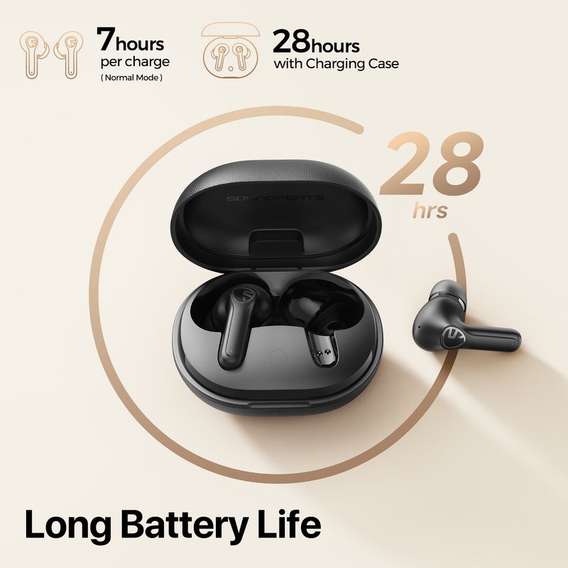 SoundPEATS T3 Pro Kablosuz Kulaklıklar Aktif Gürültü Önleyici Bluetooth V5.4 Kulaklıklar 4 Mikrofonlu, 12mm Sürücü, Çok Noktalı_voghion.com