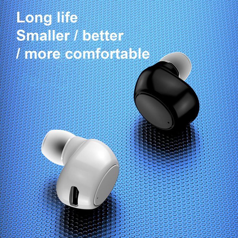1Pc X6 Wireless Headphone Handsfree Voice Prompt ABS Stereo Bluetooth-compatible 5.0 Earbud for Sports_voghion.com