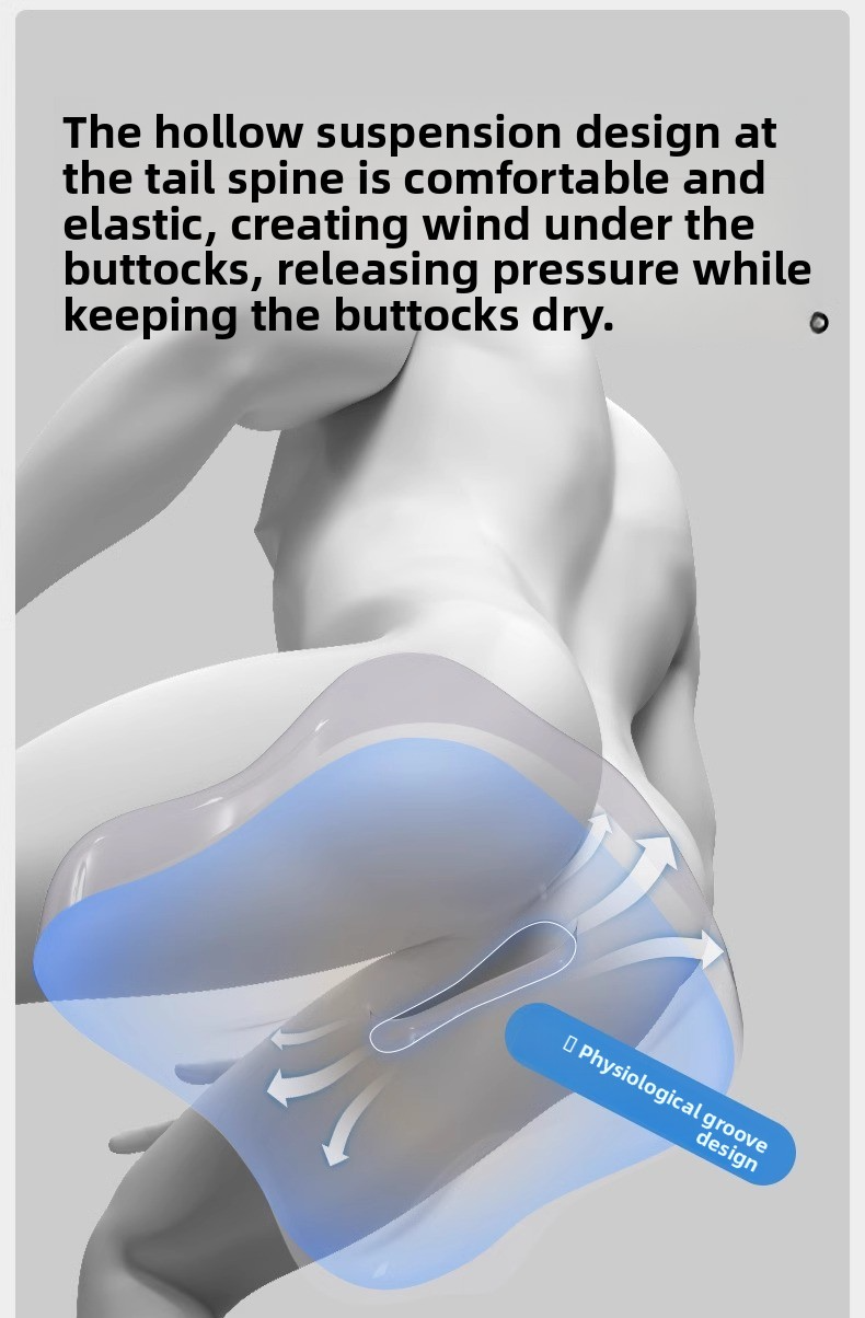 Car Soft Memory Foam Automobile Support Hollow Seat Cushion Slow Pressure Breathable Anti Slip Hip Pad_voghion.com