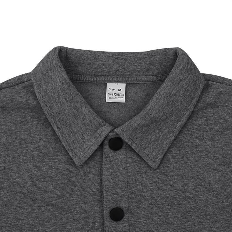 Schwere Arbeitskleidung Retro Pendler Einreihige Reversjacke Lässiges Langarmhemd Plus Samt Herren_voghion.com