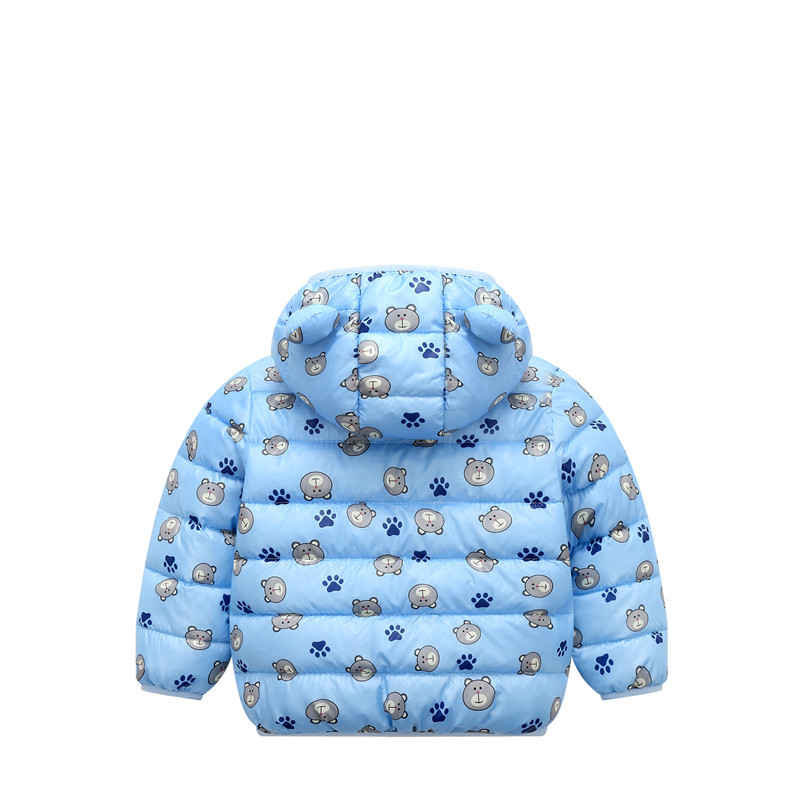 Jaqueta infantil acolchoada de algodão para crianças, primavera e inverno, desenho animado, jaqueta curta acolchoada de algodão infantil para meninos e meninas_voghion.com