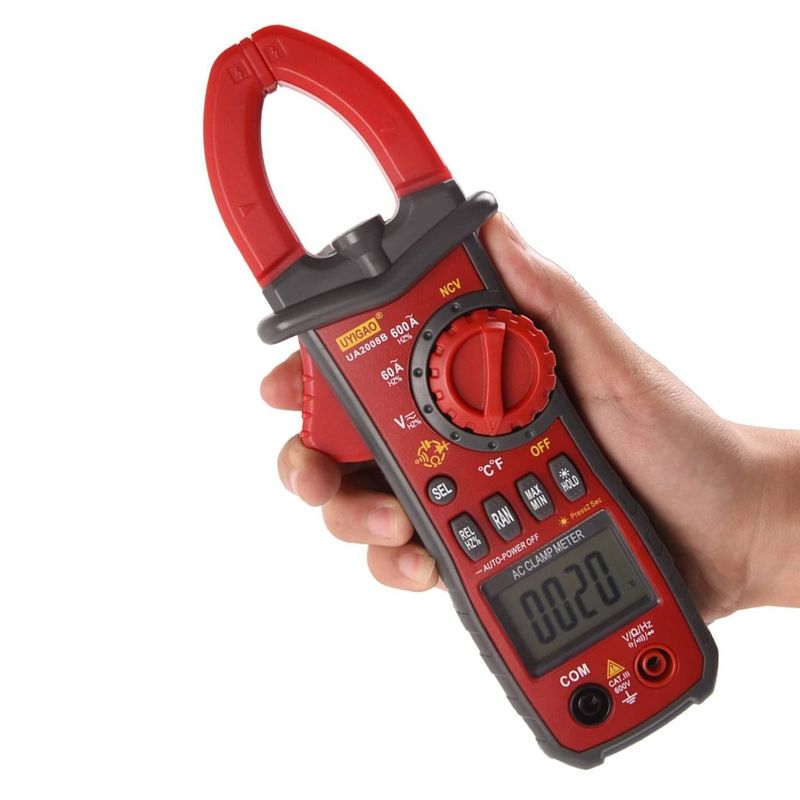 Multimetro UA2008B Corrente AC Tensione 6000 Misuratore Autoranging TRMS Misuratore DC Conteggi Pinza Misura Pinza Digitale 600A Pinza Amperometrica_voghion.com