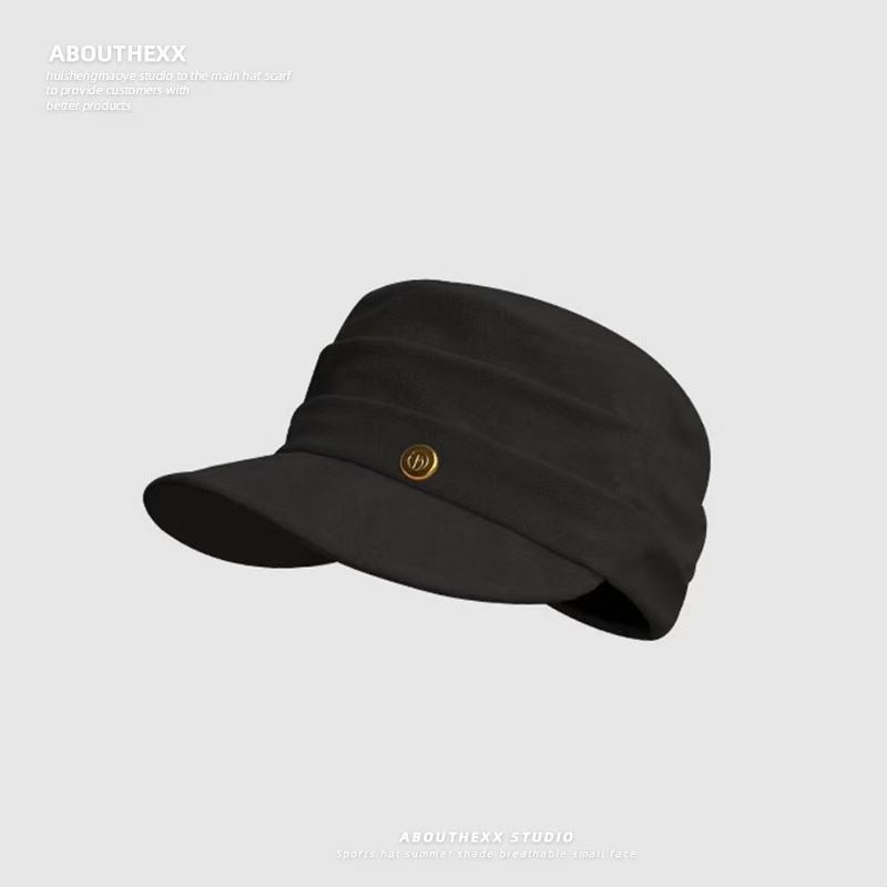 Braun für Frauen 2025 Neuer Stil Gesichtsschlankheits-Vielseitige Baskenmütze Großer Kopfumfang Künstlerhut Trendy_voghion.com