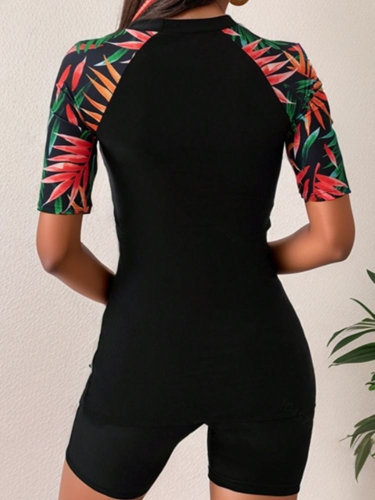 Traje de baño para mujer, traje de baño ajustado de secado rápido, traje de baño impermeable de cintura alta, nuevo traje de baño dividido tipo bóxer_voghion.com