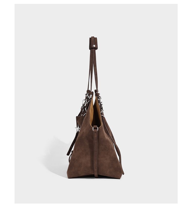 Borsa tote da donna, borsa hobo casual in tessuto di alta qualità, vintage, scamosciata, tracolla regolabile, tracolla a tracolla_voghion.com
