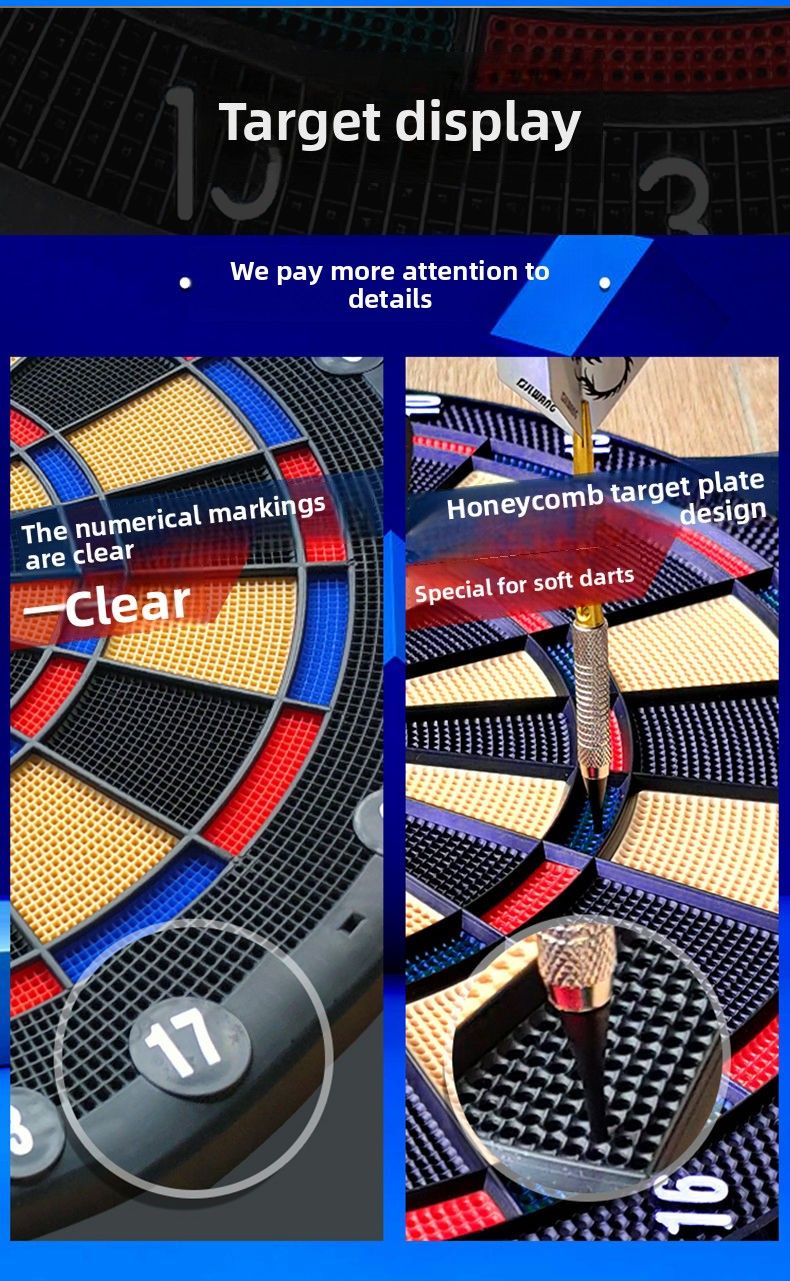 Jianliwang Elektronisch Dartbord Set Voor Thuis Binnen Kantoor Professioneel Zacht Dartdoelbord Geavanceerde Darts_voghion.com