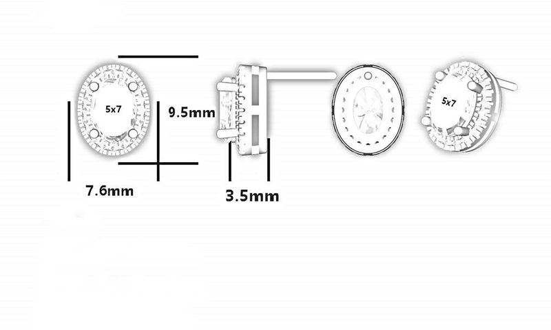 Orecchini in argento sterling S925 con pietre preziose colorate ovali per donna, orecchini di alta qualità all'ingrosso per il compleanno dei dodici anni_voghion.com