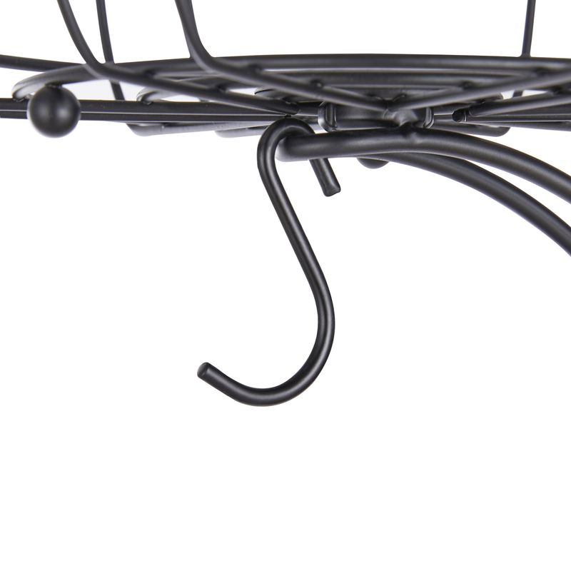 Keqi fruit storage basket removable double-layer fruit basket iron multi-functional fruit and vegetable basket_voghion.com