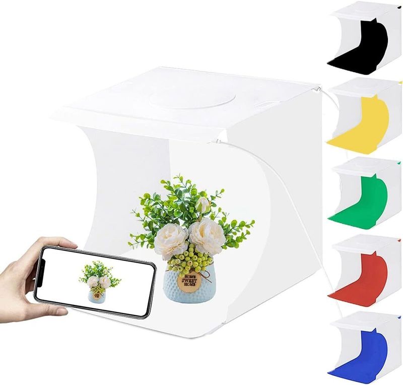 Fotostudio Beleuchtung Box Green Screen Fotografie Hintergrund LED Licht Zimmer Zelt_voghion.com