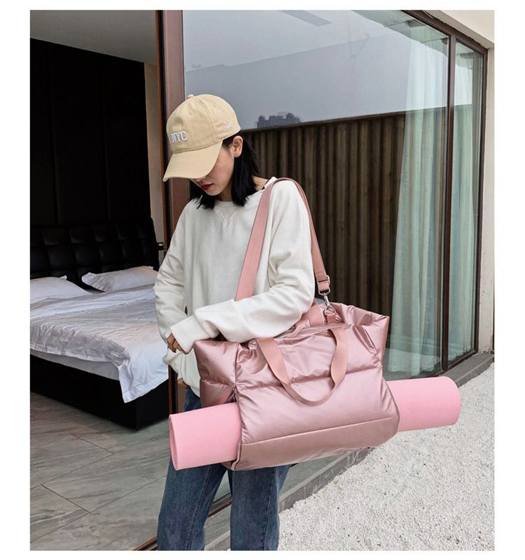 Borsa a tracolla di capacità per le donne Borse in nylon impermeabile Spazio Pad Cotone Piuma Piumino Grande Tote femminile Borse invernali_voghion.com