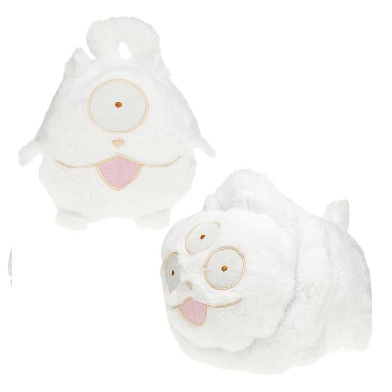 Geingdom Piccolo giocattolo di peluche bianco con un occhio solo e tre occhi, morbido e coccoloso animale di peluche_voghion.com