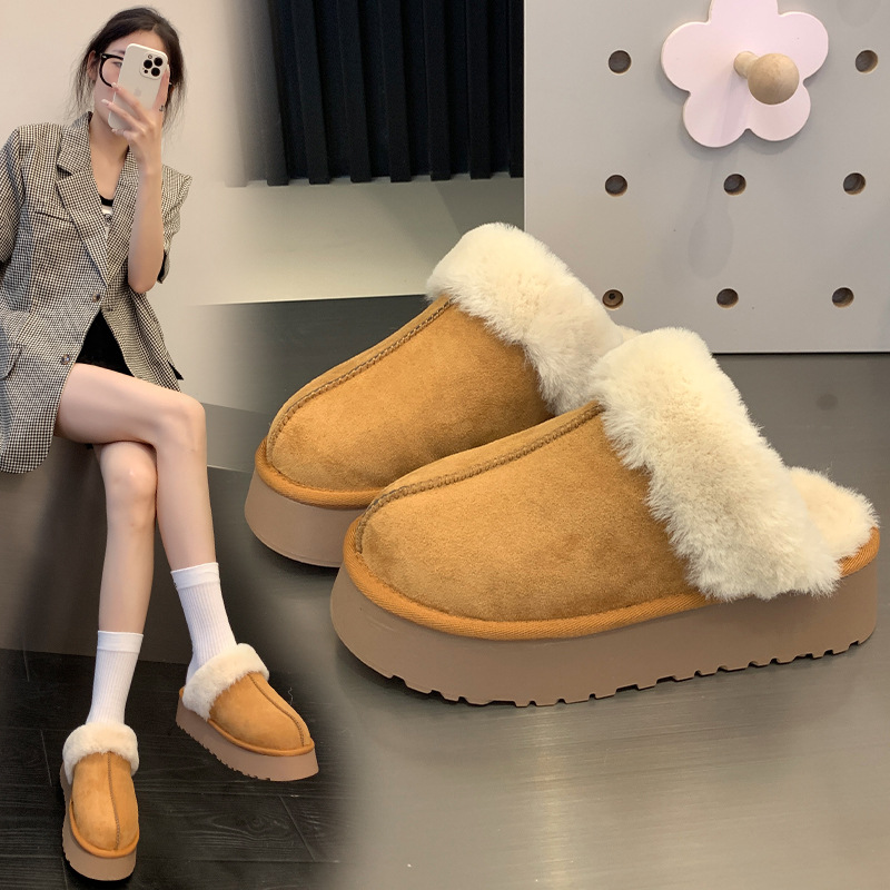 Women's Plush Closed-Toe Winter Bedroom Soft Memory Foam Slippers House Shoes_voghion.com