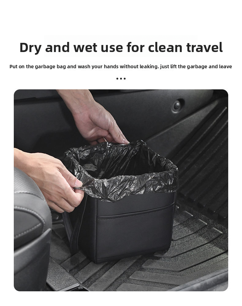 Foldable Multi-Function Leather Car Rear Tail Compartment Organizing Storage Box_voghion.com