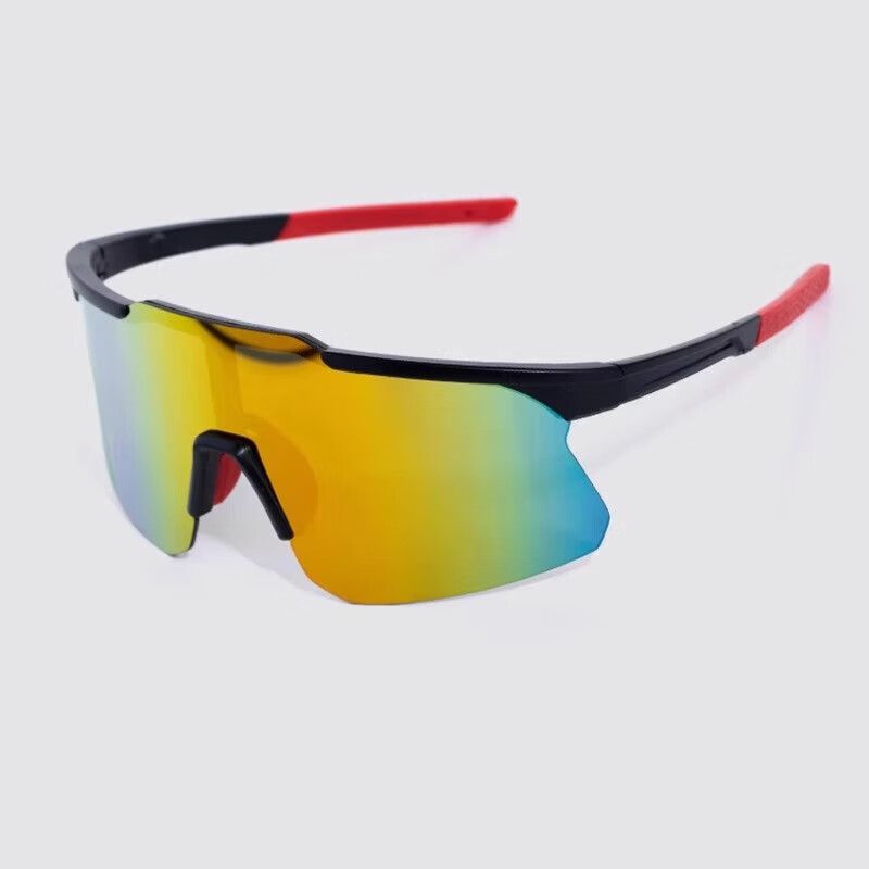 Occhiali da sole unisex antivento per ciclismo, protezione UV, arrampicata, sci, alpinismo, montatura nera, bianco Mercury_voghion.com