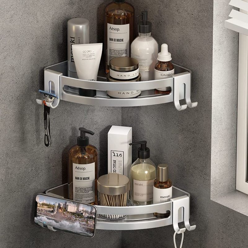 Rust Shelf Storage Organizer Shelf Shower Proof Caddy Corner Shampoo Bathroom Shower Shower Pack Wall Corner Drill 2 Corner No_voghion.com