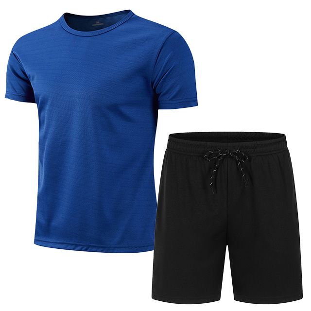 Conjuntos para hombre, traje de verano, traje de dos piezas, ropa deportiva, camisetas, pantalones cortos, marca de moda, ropa para correr, Fitness, gimnasio, conjunto corto para hombre_voghion.com