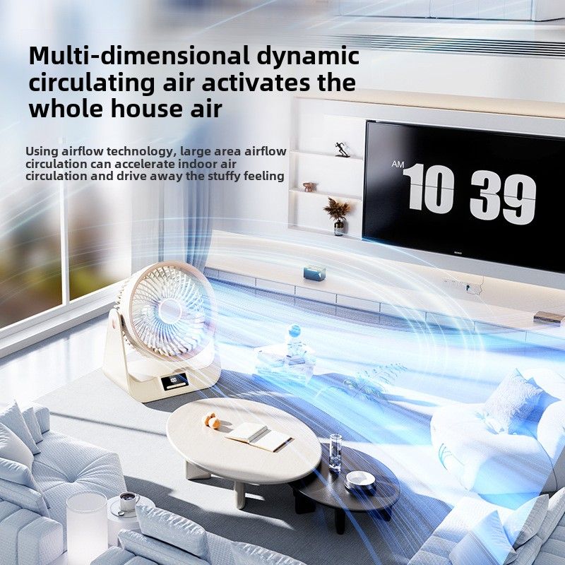 Ανεμιστήρας τουρμπίνας ανεμιστήρα κυκλοφορίας αέρα Έξυπνος χρονομετρητής Επιτραπέζιος ανεμιστήρας Οικιακός ανεμιστήρας επιτραπέζιος ανεμιστήρας τοίχου εξοικονόμησης ενέργειας_voghion.com