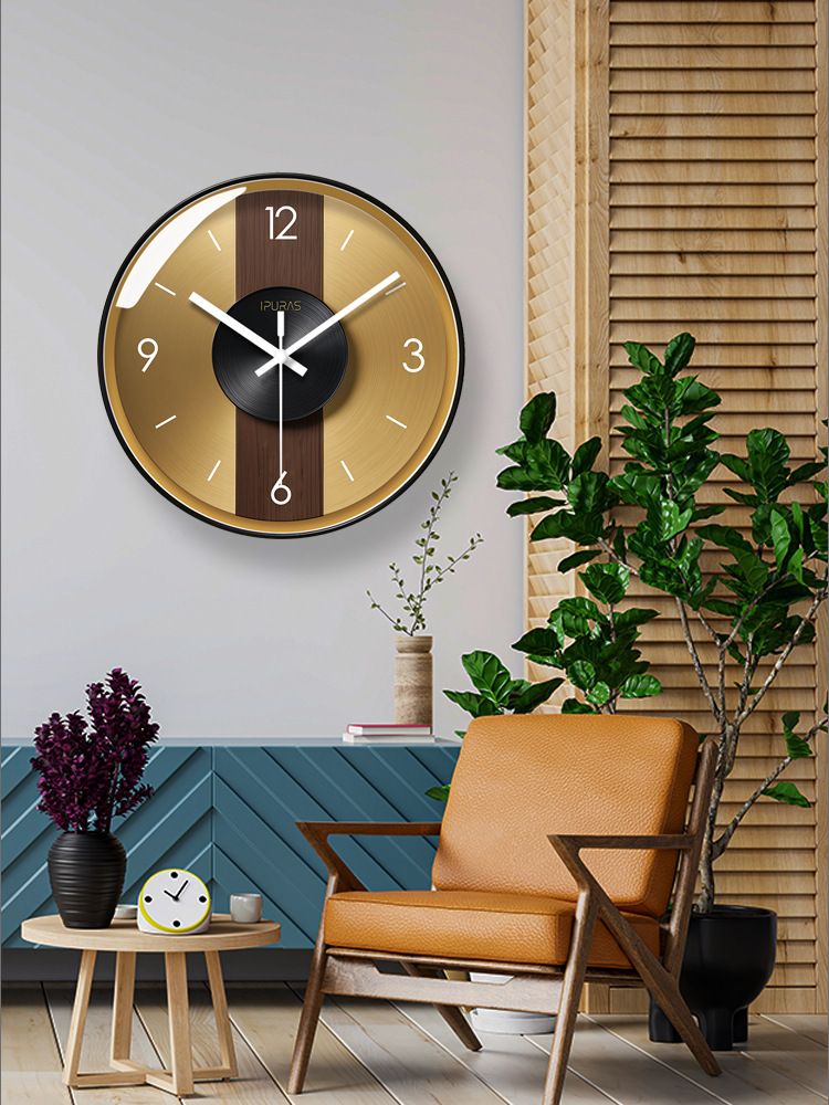 Yipula 7080 Modern Light Luxury European Style Living Room Creative Simple Home Fashion Elegant Wall Clock_voghion.com