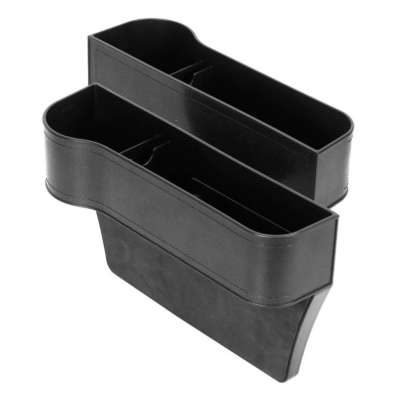 Organizzatore di cattura Caddy Riempimento laterale Spazio di stoccaggio Scatola per auto Spazio per sedile Tasca per sedile Organizzatore Console 2 pezzi Auto_voghion.com