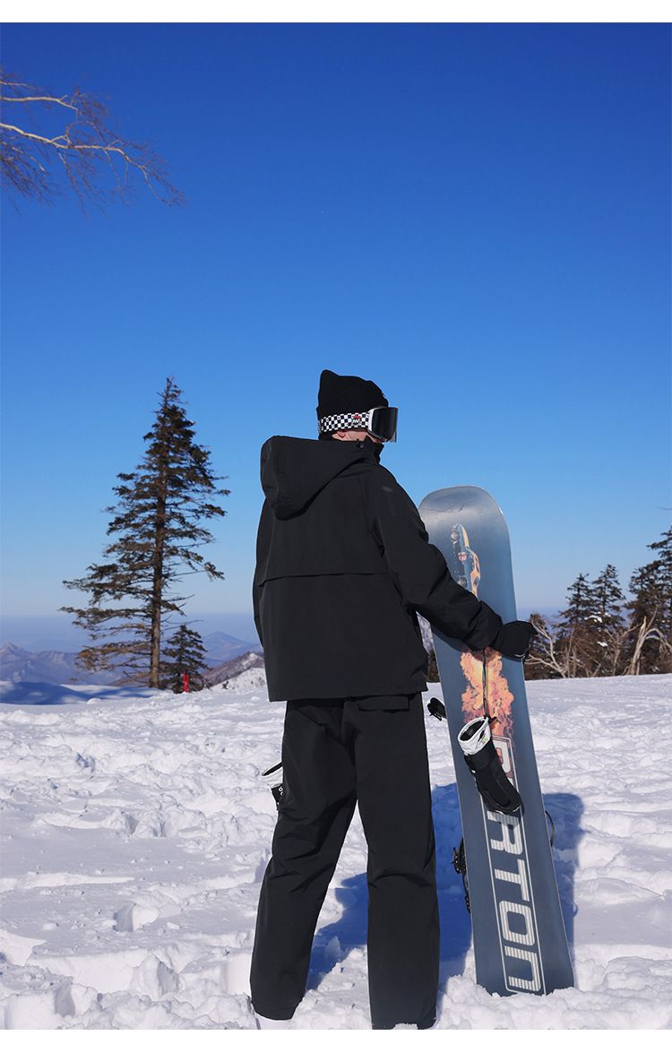 24 Winter Outdoor Waterproof Ski Suit Set Couple Style Warm Two-Piece Mountaineering Jacket_voghion.com