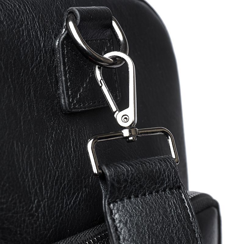 Men's Genuine Leather Travel With Shoe Compartment, Large Capacity Handbag, Shoulder Crossbody Bag, Waterproof And_voghion.com