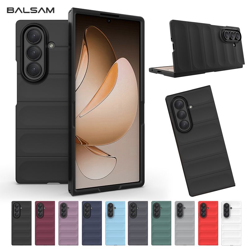 Coque originale en silicone souple mat antichoc, couleur unie, pour Samsung Galaxy Z Fold 7/6/5/4/3/Zfold7 - Protection anti-chute_voghion.com