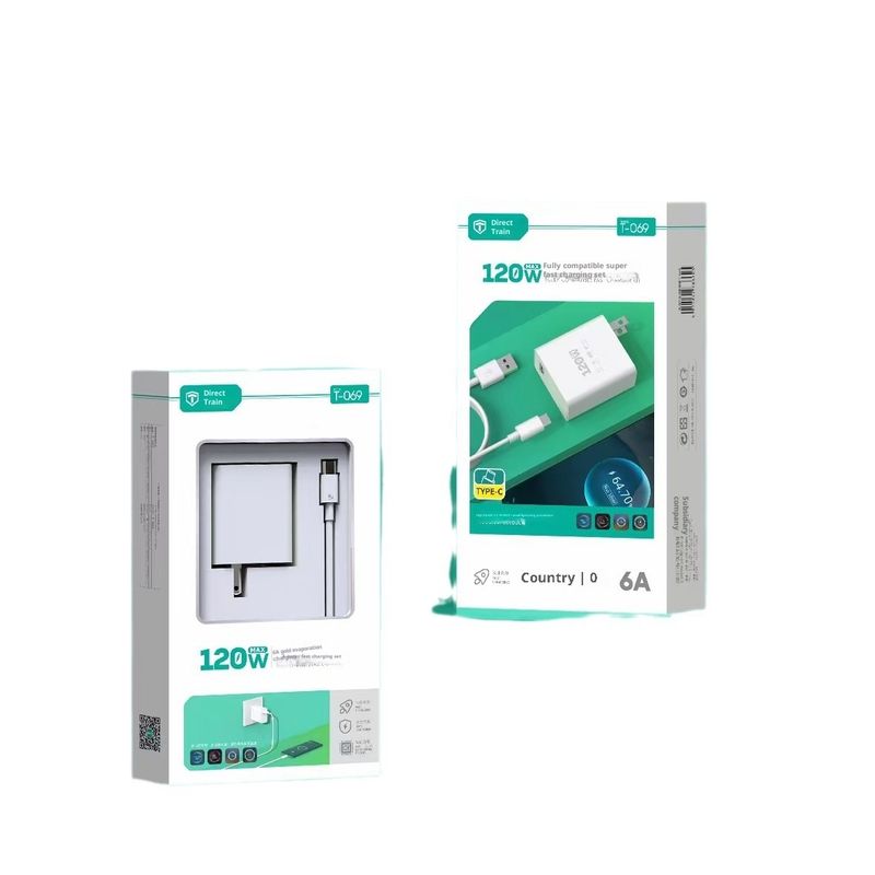 Chargeur ultra-rapide 120 W compatible avec les téléphones Xiaomi, Huawei et Vivo, avec câble de charge rapide 6 A._voghion.com