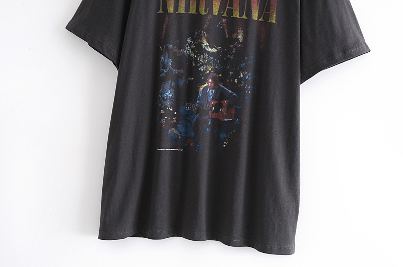 Damen lockert T-Shirtkleed lässeg a komfortabelt Basiskleed mat Drock_voghion.com