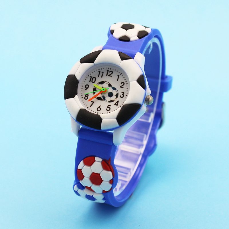 Kinder süße Fußballuhr Basketball Silikonuhr Cartoon Uhr_voghion.com