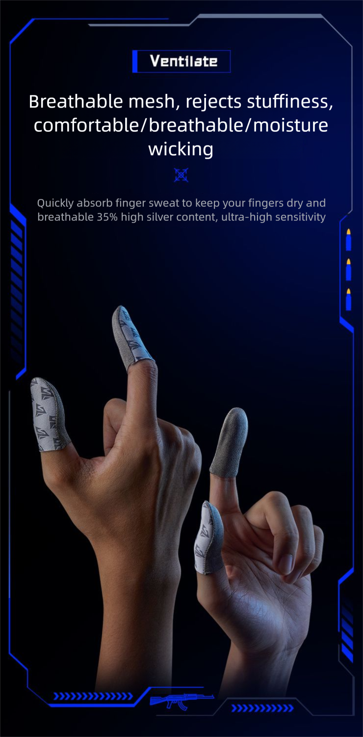 Luxury Z1 Gaming Sleeves PUBG, Sweat-Absorbent, Flexible, High-Sensitivity Finger Covers For Mobile Games_voghion.com