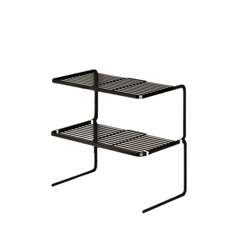 Kitchen Desktop Layered Countertop Storage Pot Rack Magic Cookware Cabinet Organizer Multi-layer Partition Divider_voghion.com