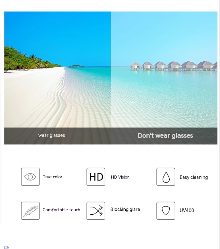 Occhiali da sole da donna con display estivo di lusso con cornice grande Occhiali da sole con colori sfumati per il viso piccolo per la guida di occhiali da sole resistenti ai raggi UV_voghion.com