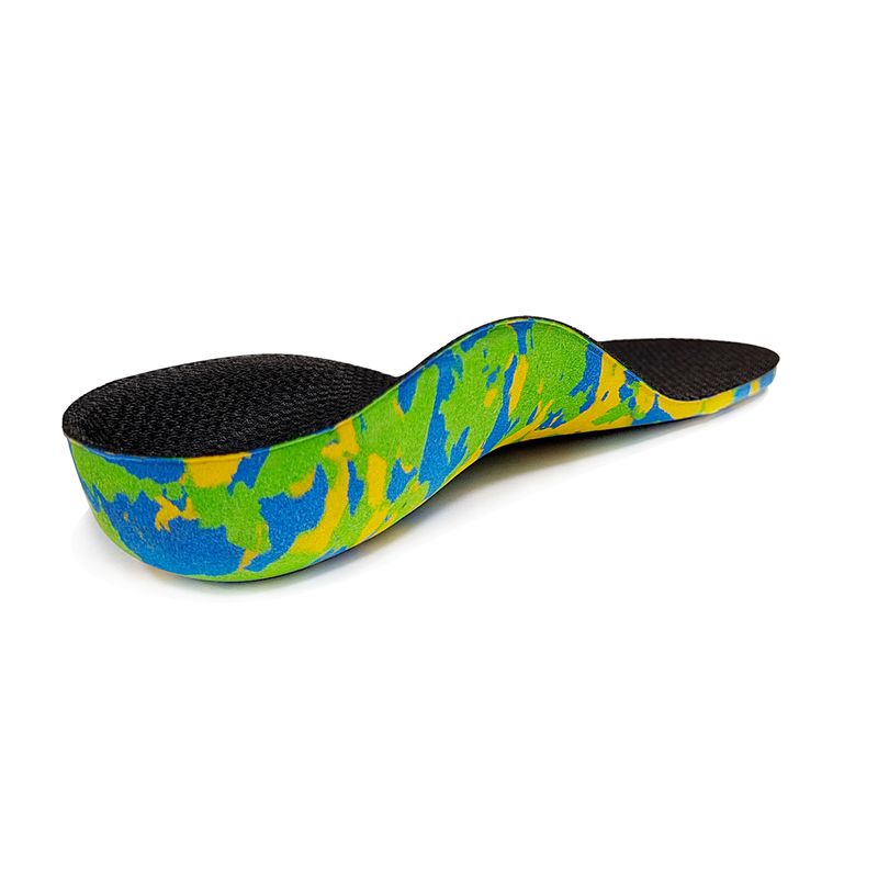Semelle intérieure pour enfants, correction de la voûte plantaire, pied plat, sport, absorption des chocs, coussinet de soutien du pied, huit intérieurs, huit extérieurs, type xo, coussin orthopédique pour jambe_voghion.com